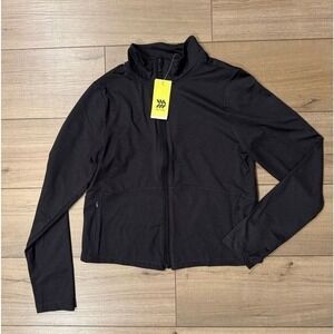 Jacket All in Motion Soft Stretch Full Zip Medium Women's Athletic NWT